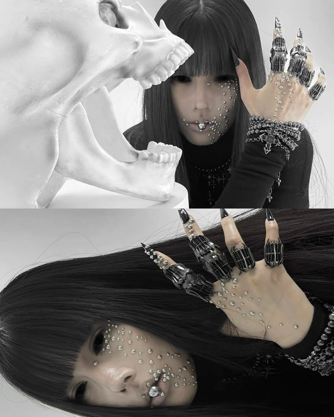 【IIIMIII】Silver Cyber-Armor Ring