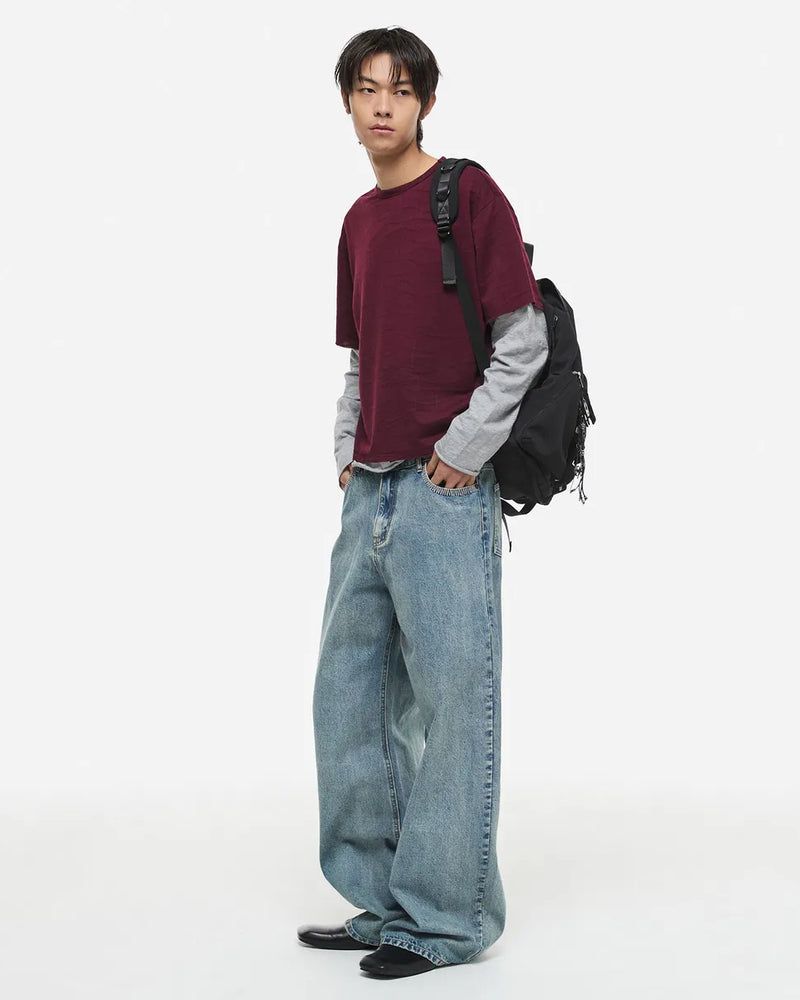 【DNSR】Spider Stitch Denim Pants