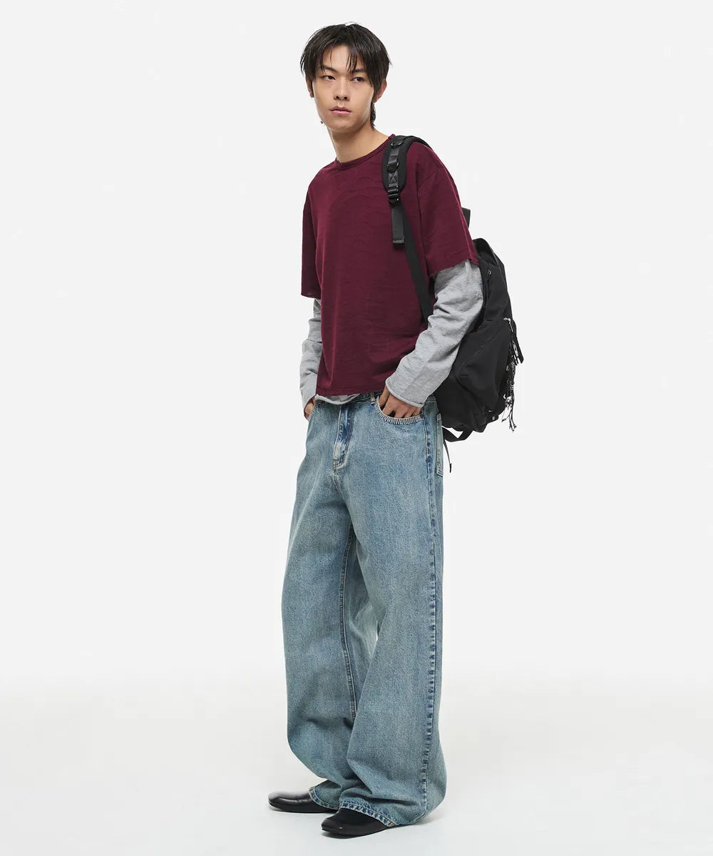 【DNSR】Spider Stitch Denim Pants