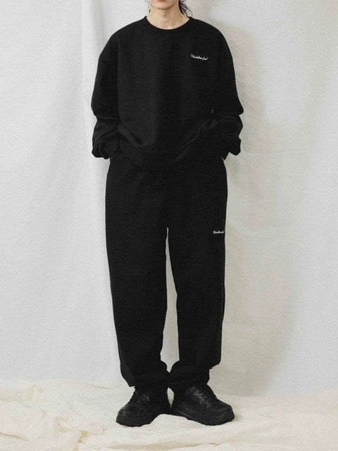【Chikashitsu + ORIGINAL】loose logo sweat pants (3color)