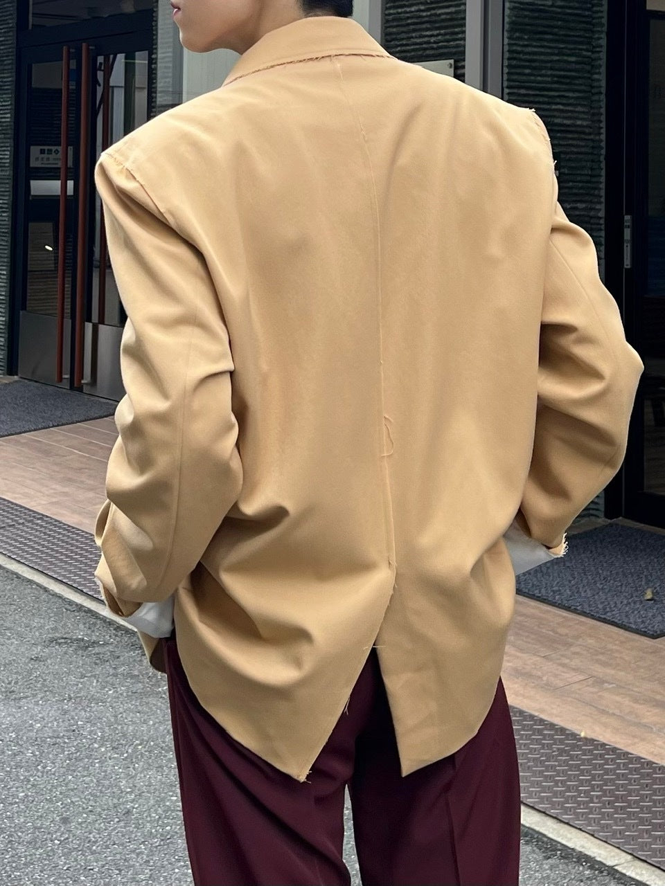 受注制【Chikashitsu +】bi-color double jacket (2color)