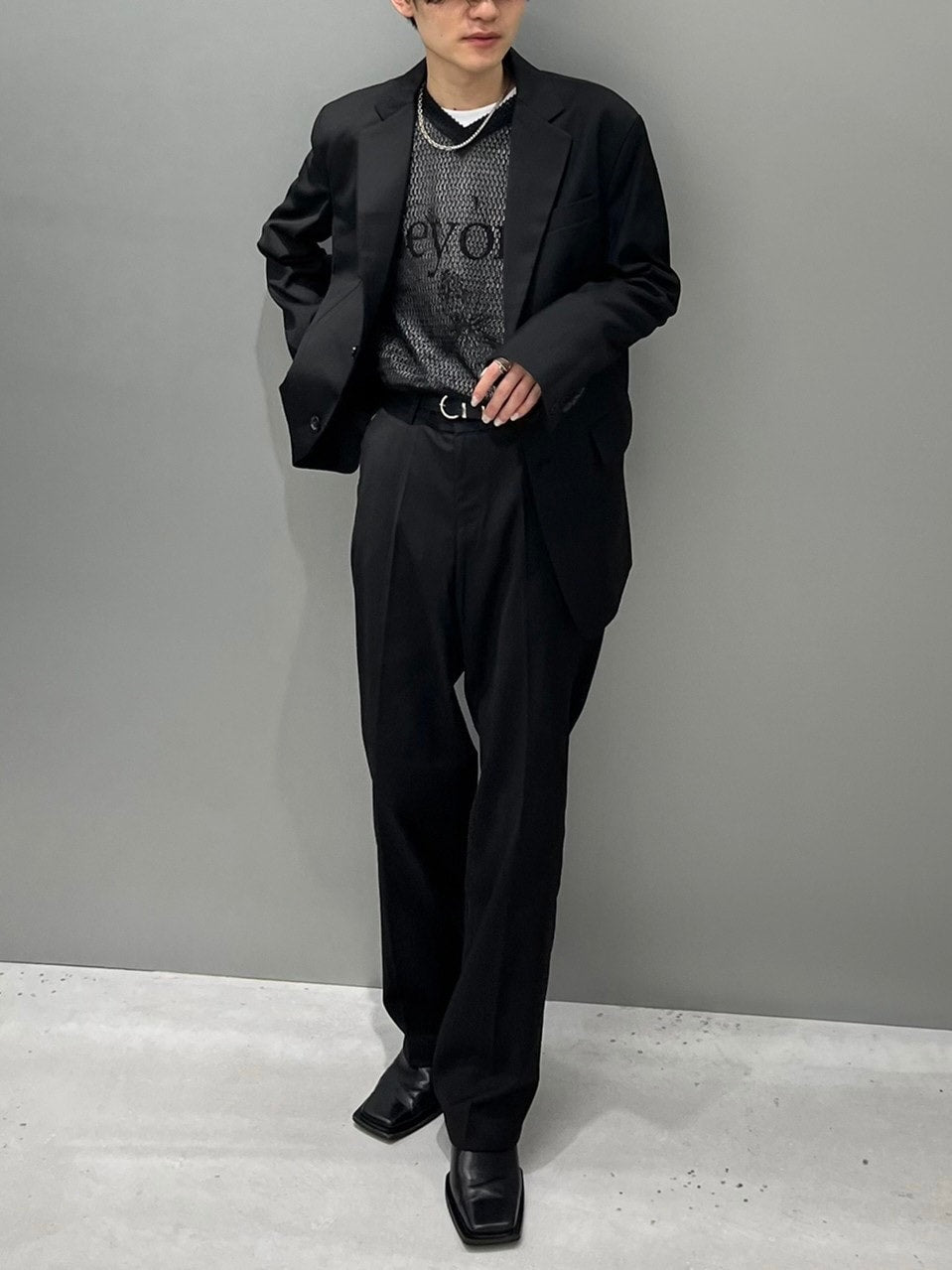 【Chikashitsu +】set up shingle jacket (4color)