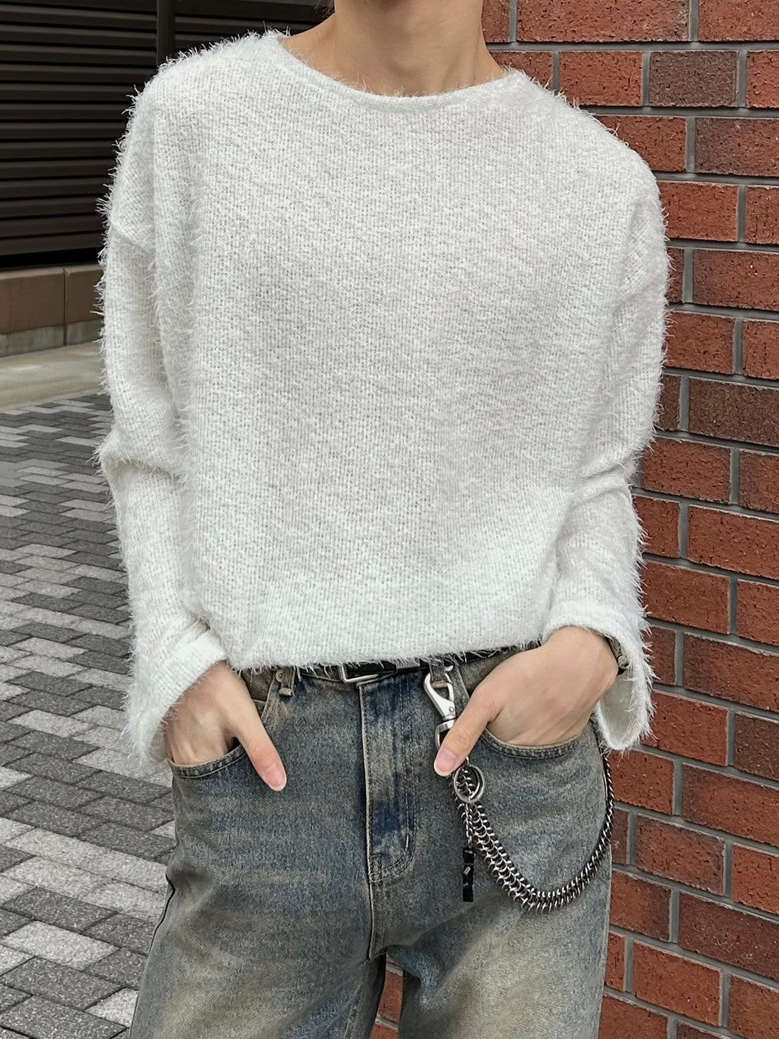 受注制【Chikashitsu +】shaggy knit (5color)