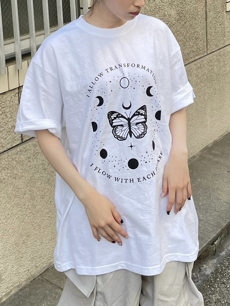 受注制【Chikashitsu +】oversized graphic t-shirt 2 (2color