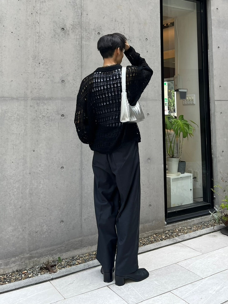 受注制【Chikashitsu +】pastry collar knit cardigan (5color)