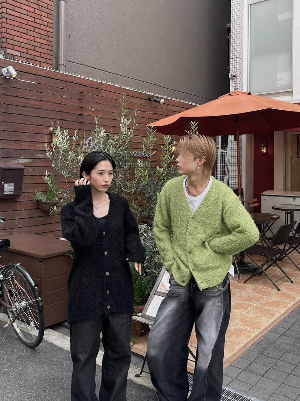 受注制【Chikashitsu +】bookle hairly cardigan (3color) / 【チカシツプラス】バックルヘアリー長袖カーディガン