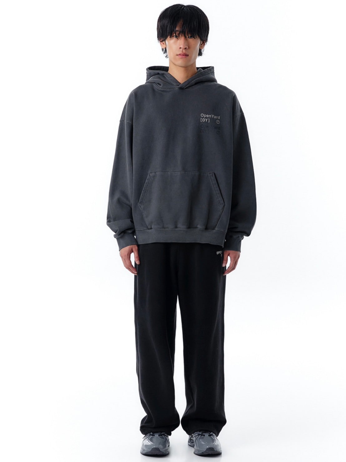 【OY】PIGMENT TYPO HOODIE