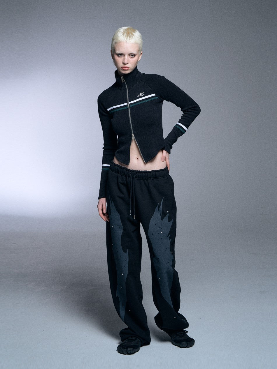 【SETUP‐EXE】RAGLAN HIGH NECK TWO-WAY ZIPUP