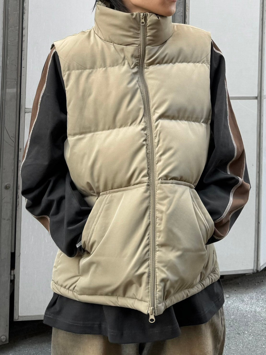 受注制【Chikashitsu +】padded vest (5color)