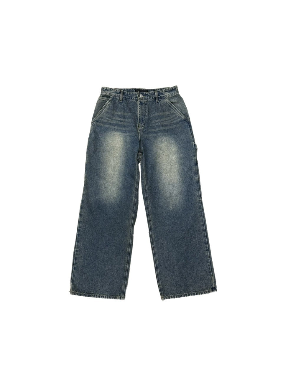 大阪店WEB限定受注制【Chikashitsu +】vintage wash carpenter denim pants (2color)