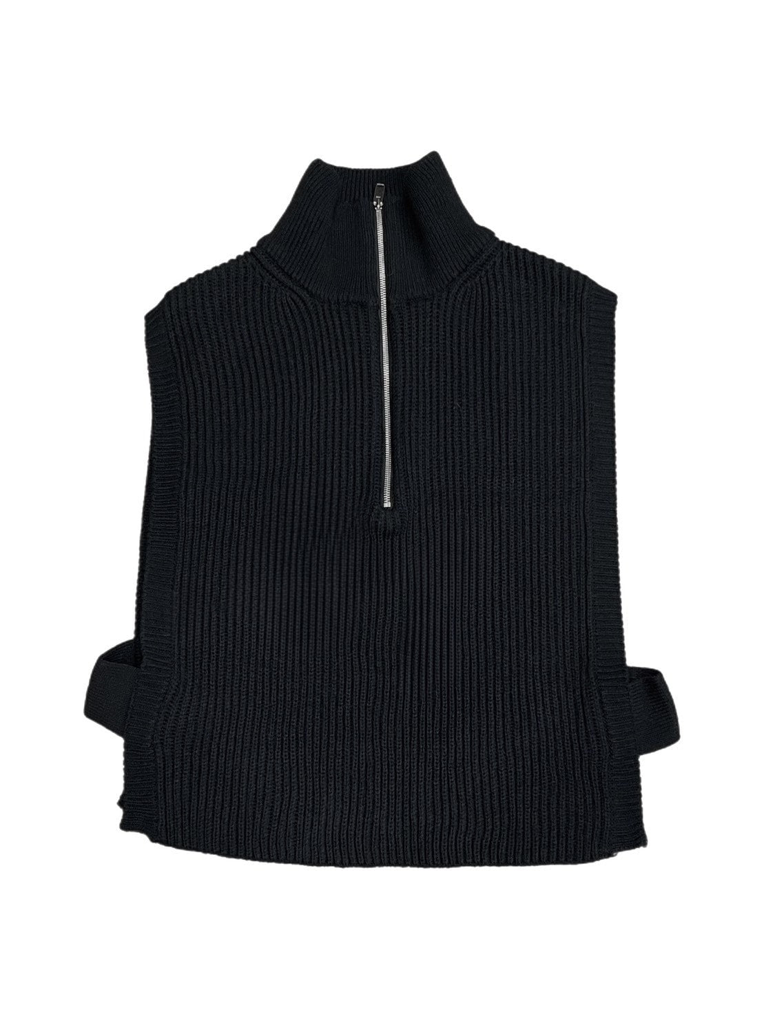 【Chikashitsu +】half zip design vest (3color)