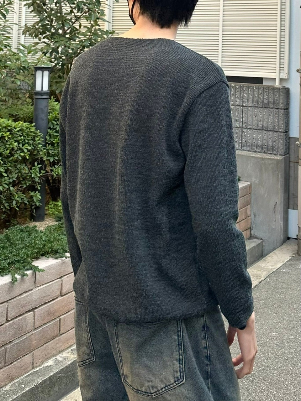 【Chikashitsu +】unisex over knit (4color) / 【チカシツプラス】ユニセックスオーバーサイズ長袖ニット