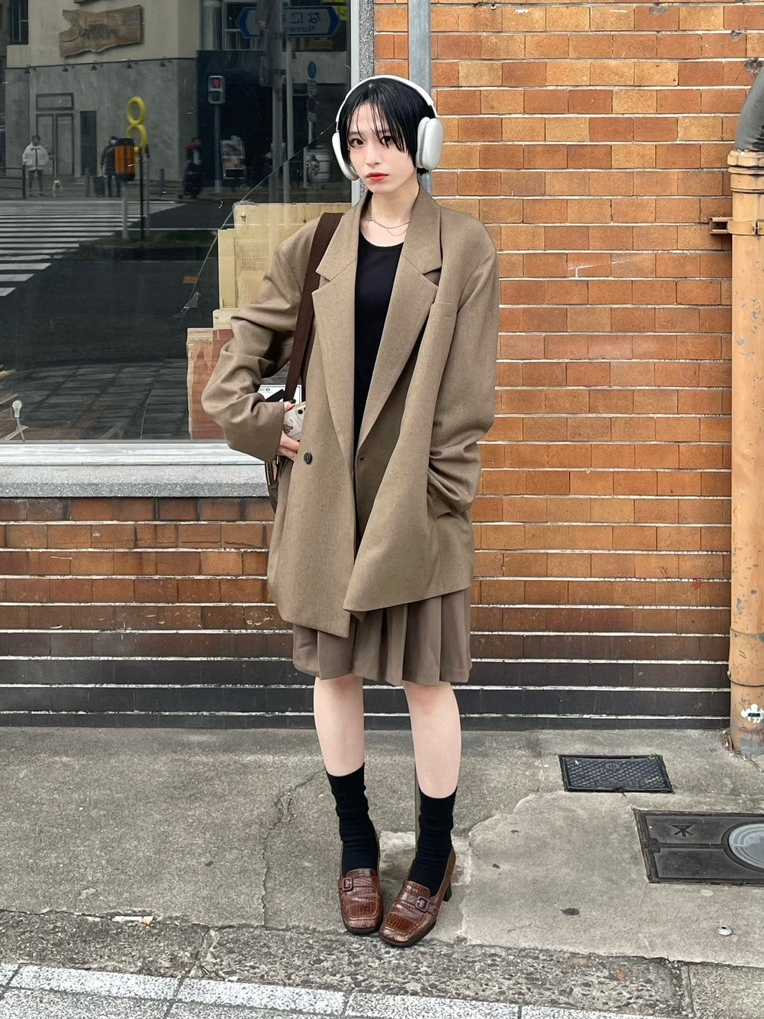 受注制【Chikashitsu +】pleats midi skirt (3color)