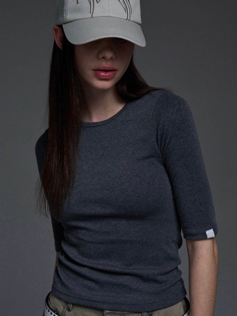 【FANCY CLUB】THREE QUARTER BASIC T-SHIRT