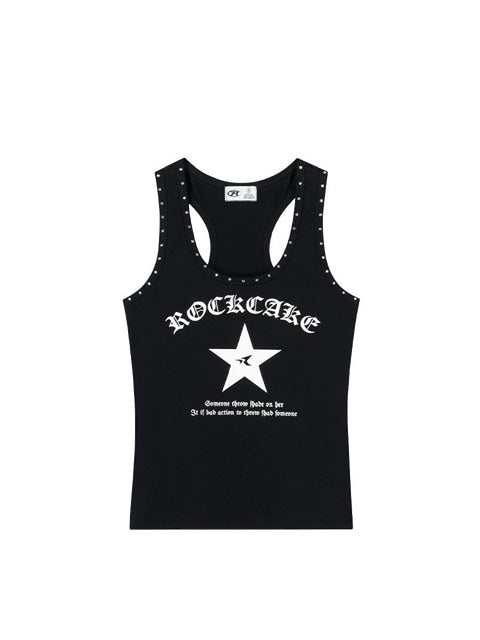 【ROCK CAKE】Crystal Hotfix Sleeveless