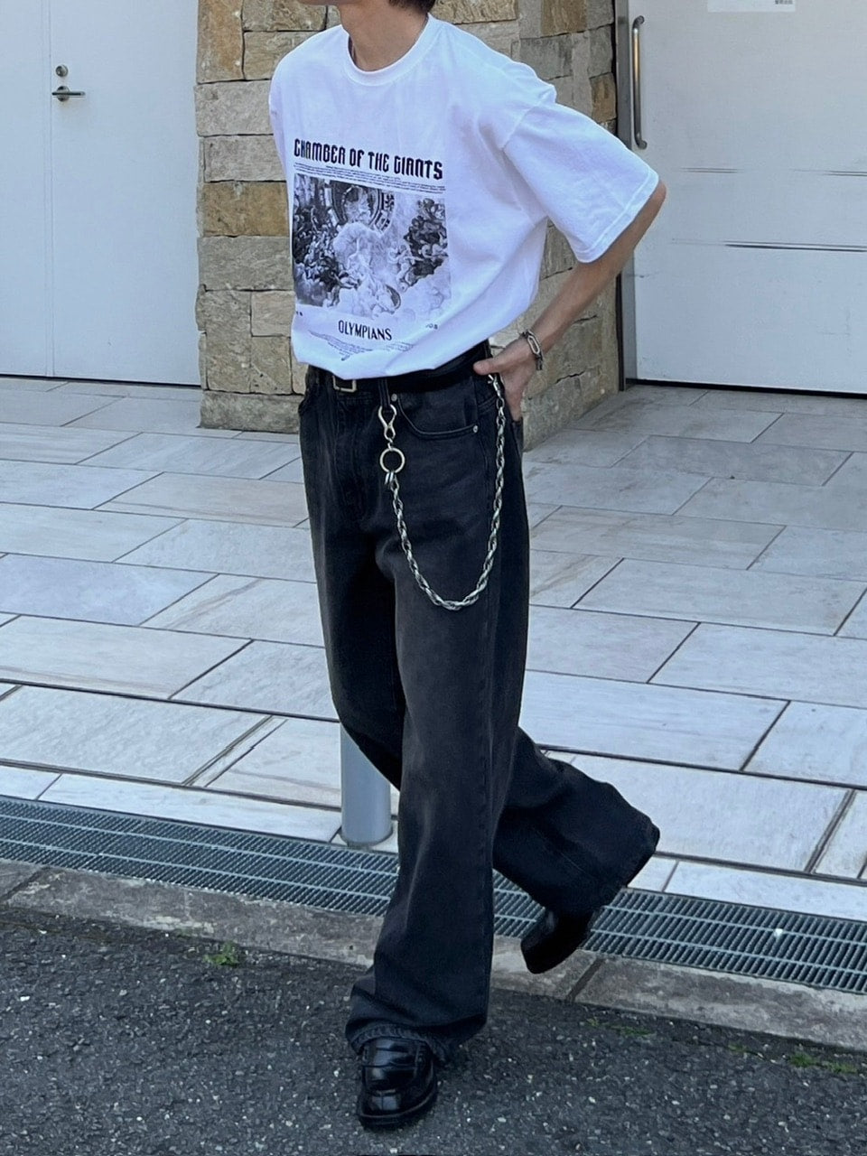 大阪店WEB限定【Chikashitsu +】oversized olympos t-shirt (2color)