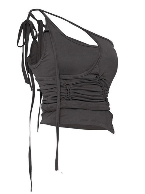 【FLAREUP】[SET] Handmade Twisted Layered Top