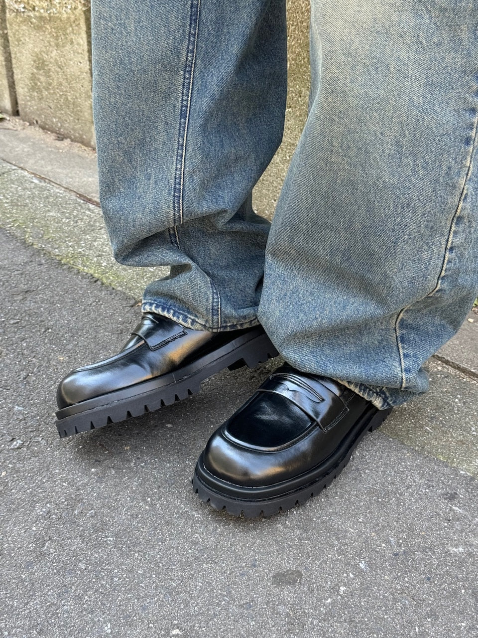 受注制【Chikashitsu +】double sole loafer