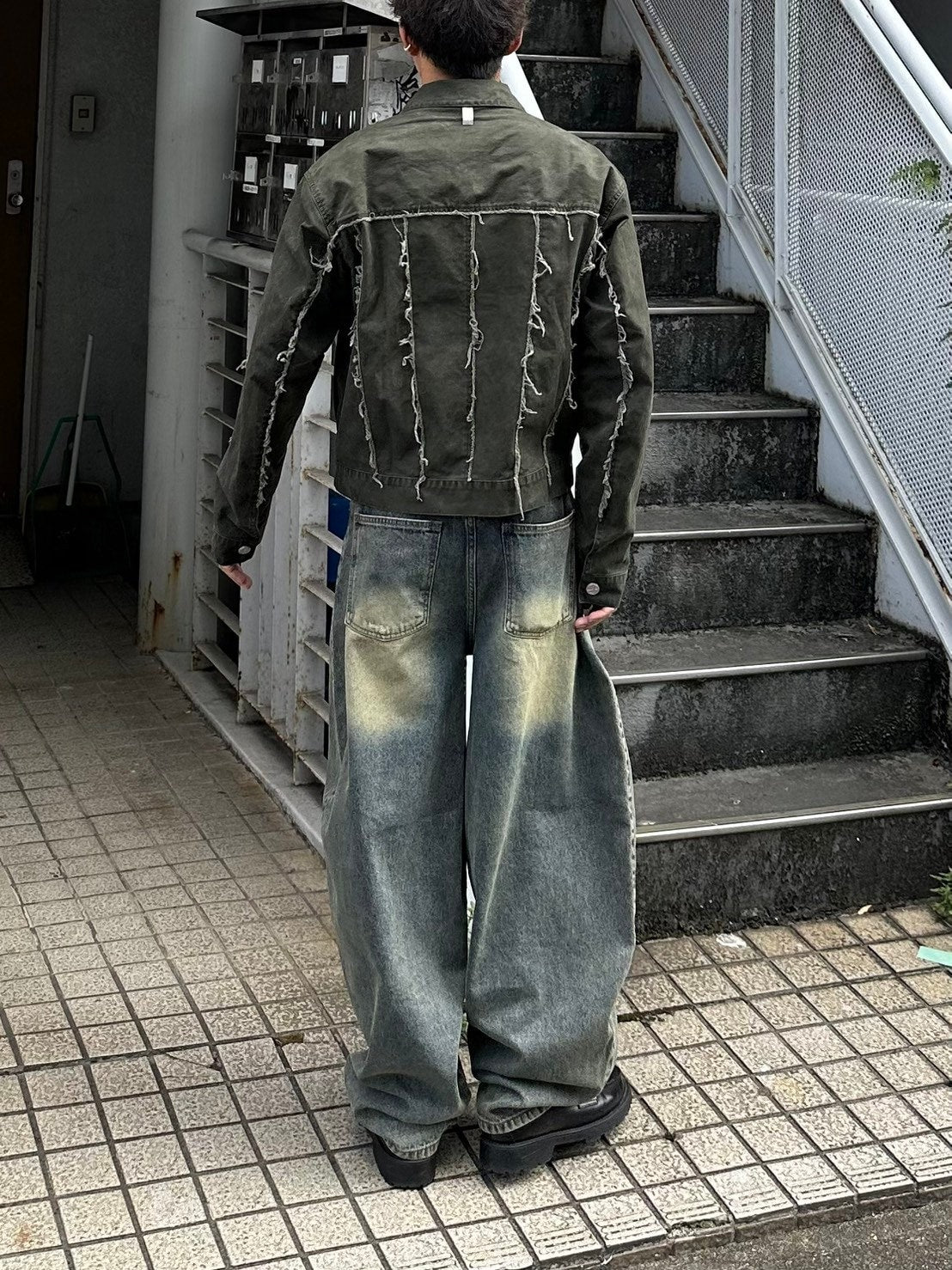 受注制【Chikashitsu +】super buggy denim pants (3color) / 【チカシツプラス】スーパーバギーデニムパンツ