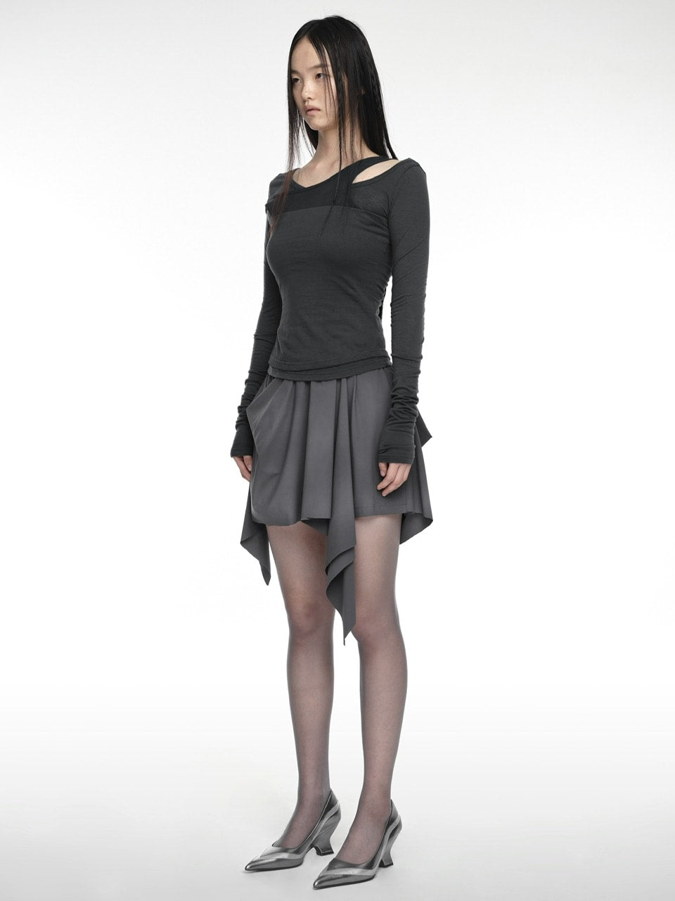 【NACHE】MIXED LAYERED LONG SLEEVE