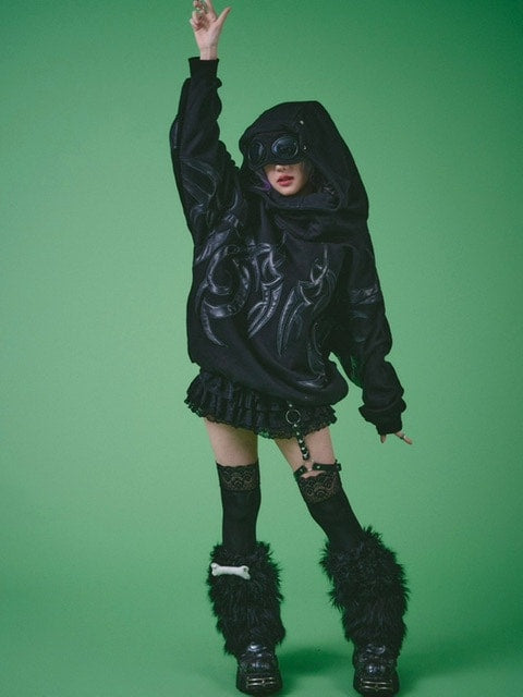 【GALFY】探検メガネ部族パーカー / 【ガルフィー】ロゴ長袖パーカー