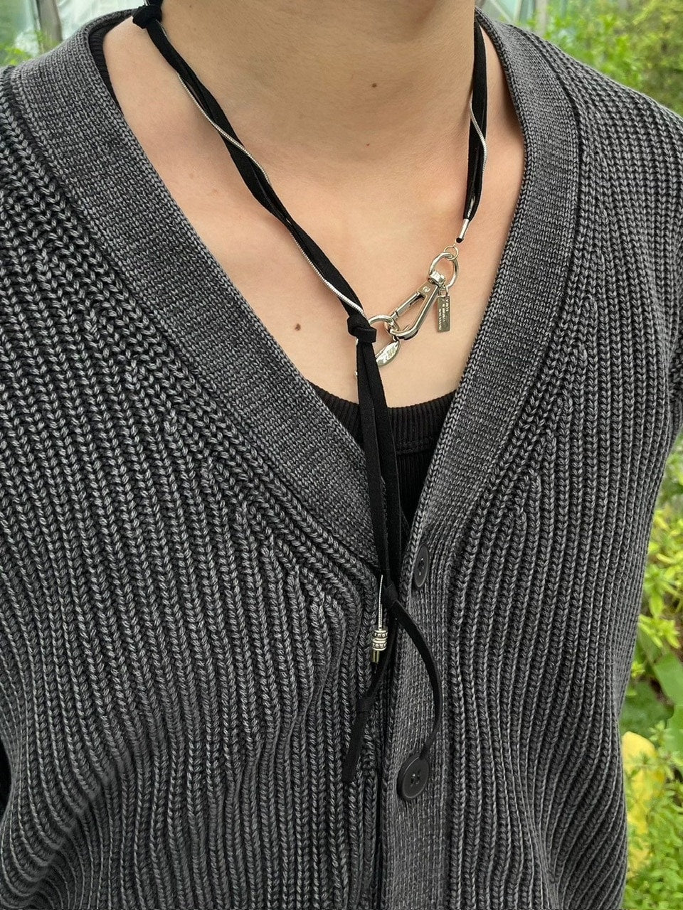 【Chikashitsu +】dirty wash cotton cardigan (3color) / 【チカシツプラス】ダーティウォッシングコットンクロップカーディガン