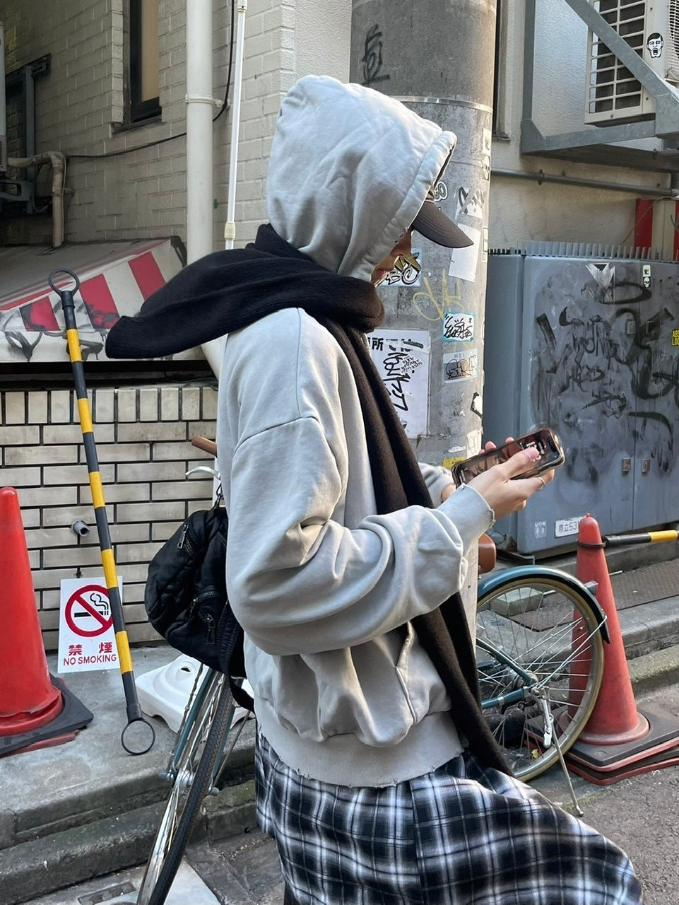 受注制【Chikashitsu +】long muffler (4color) / 【チカシツプラス】ロングマフラー
