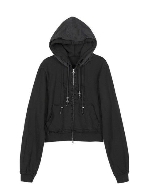 【FLAREUP】Layered Zip Hoodie / 【フレアアップ】レイヤードジップパーカー