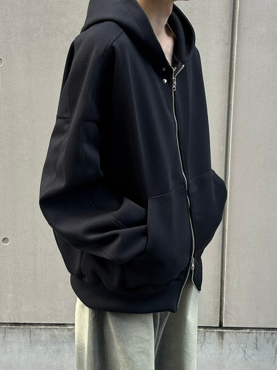 受注制【youll】double zip hoodie (2color)