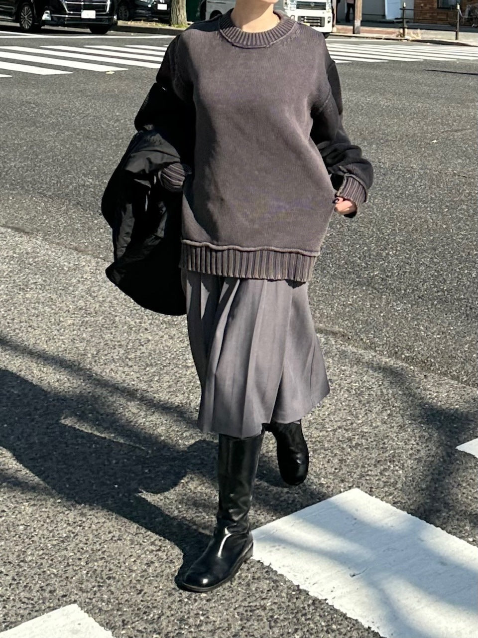 大阪店WEB限定【Chikashitsu +】pigment dyeing knit