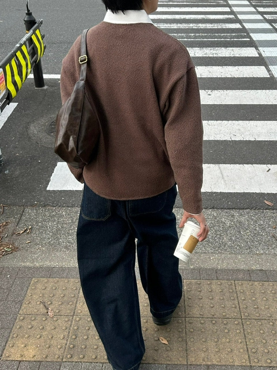 受注制【Chikashitsu +】loose fit round knit (4color)