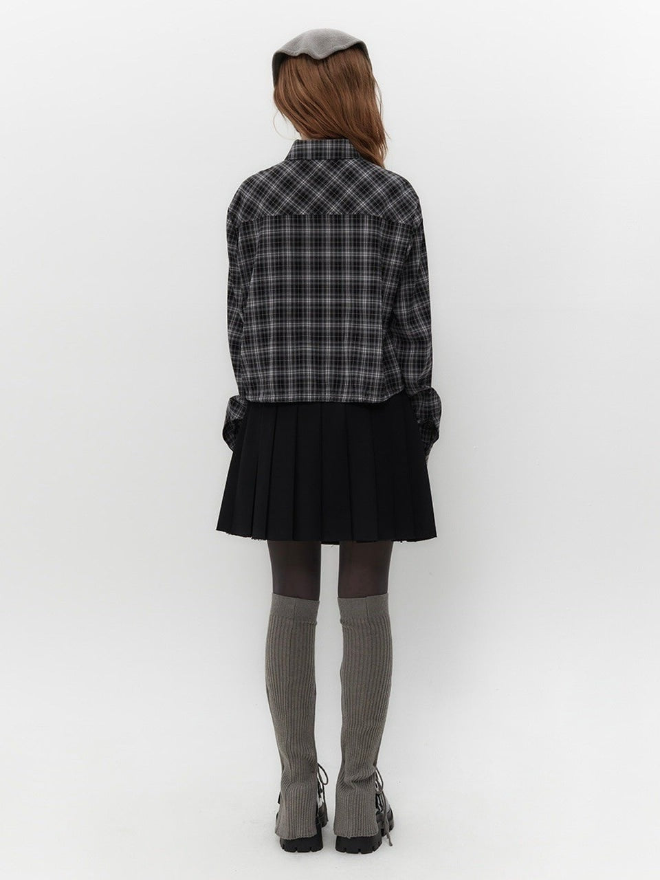 【TUOMIO】STRAPPY CHECK SHIRT