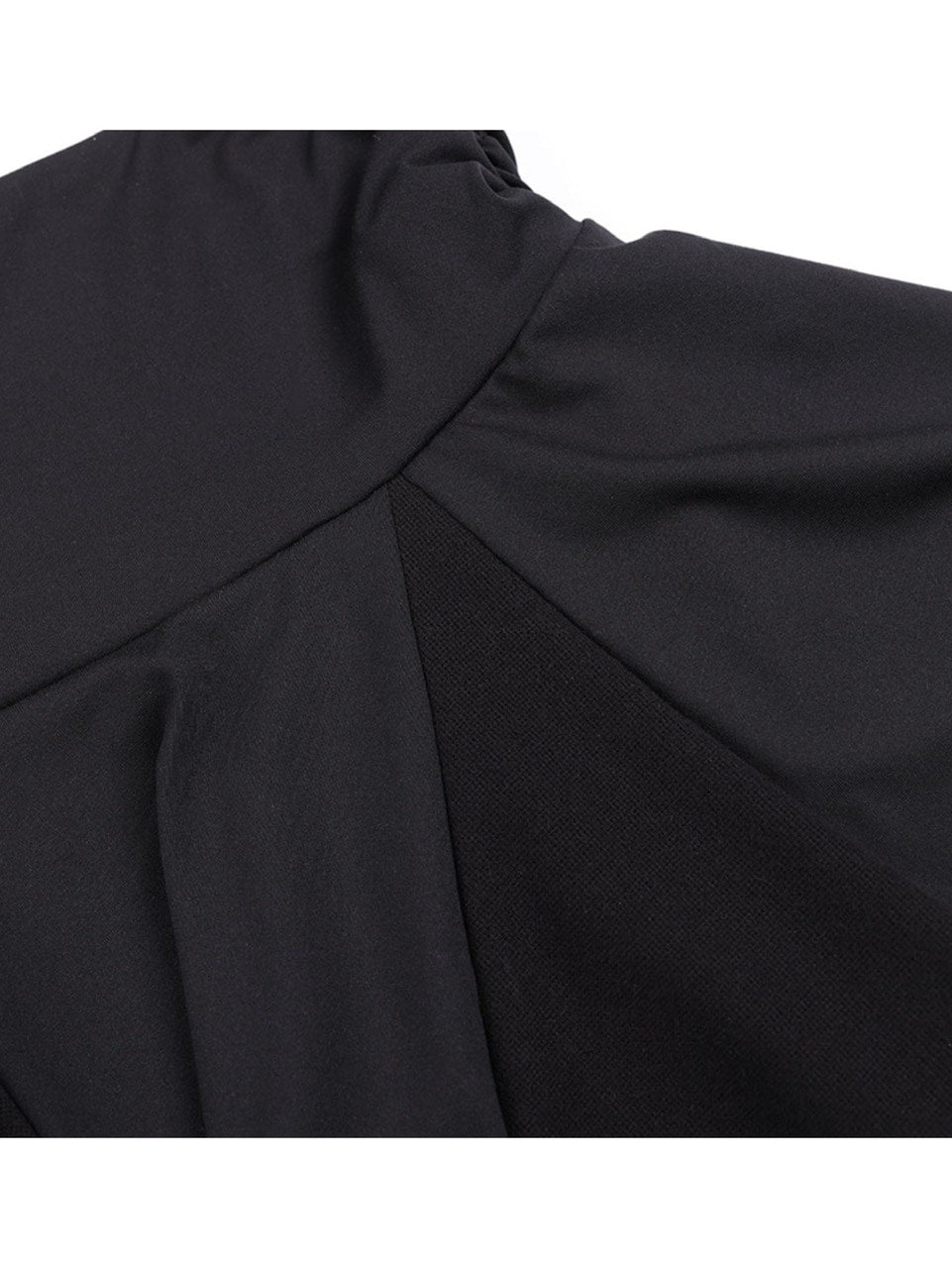 【FANCY CLUB】UNBALANCE SKIRT LAYERED PINTUCK PANTS