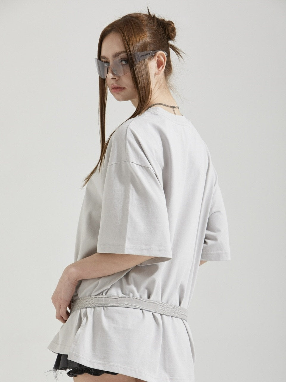 【GATELESS】MICRO MINI PLEATS SKIRT PANTS