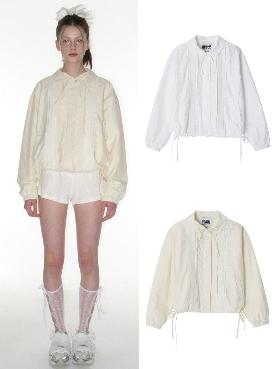 【CRANK】PINTUCK LACE WINDBREAKER