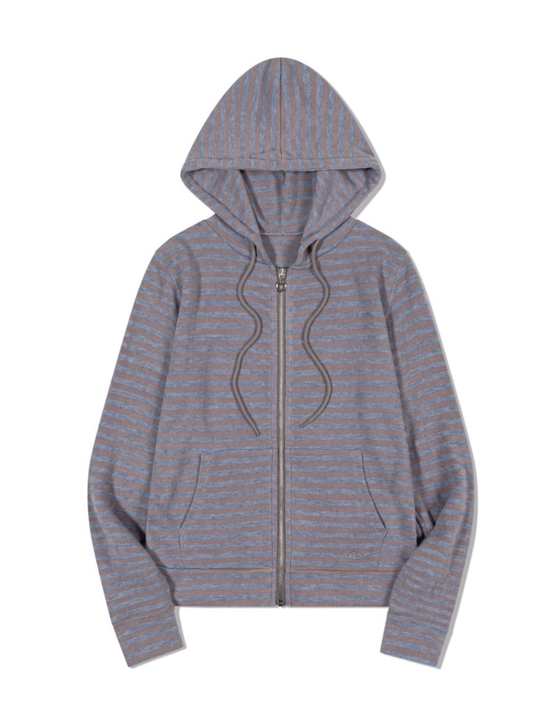 【Uglyshadow】US STRIPED HOOD ZIP UP