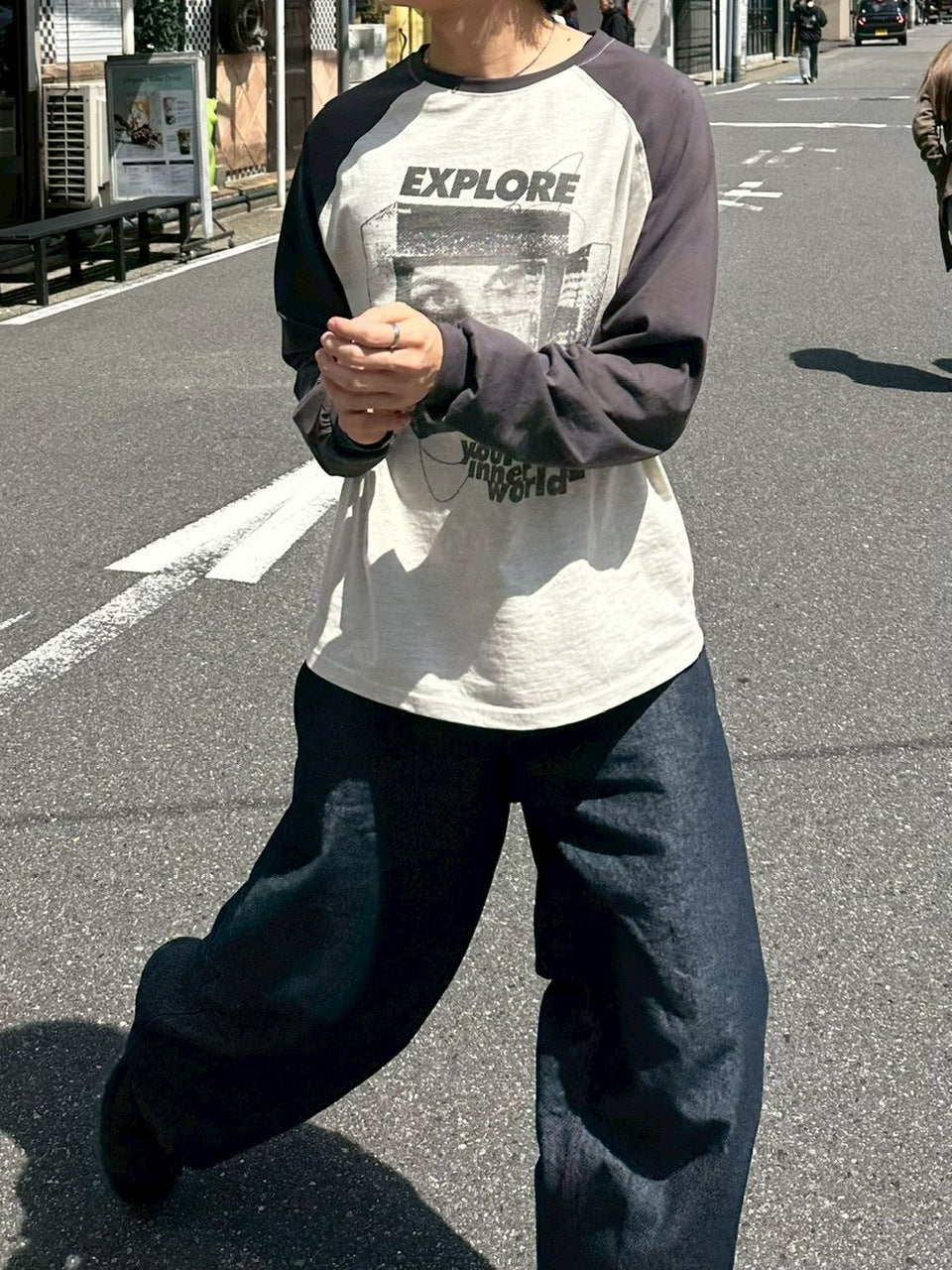 受注制【youll】explore raglan long sleeve tee