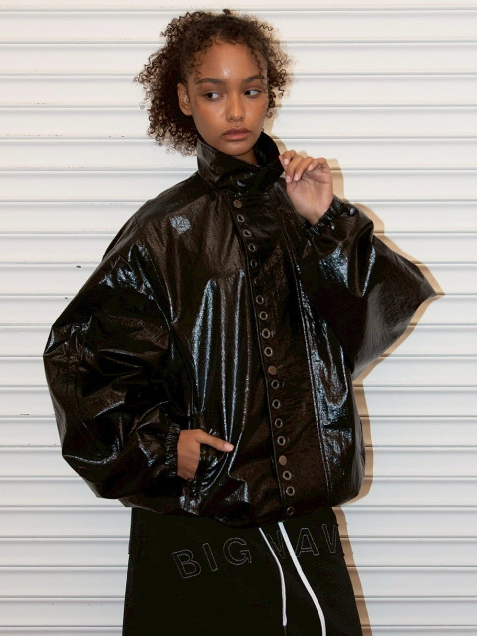 【ESC STUDIO】eyelet wind breaker jacket