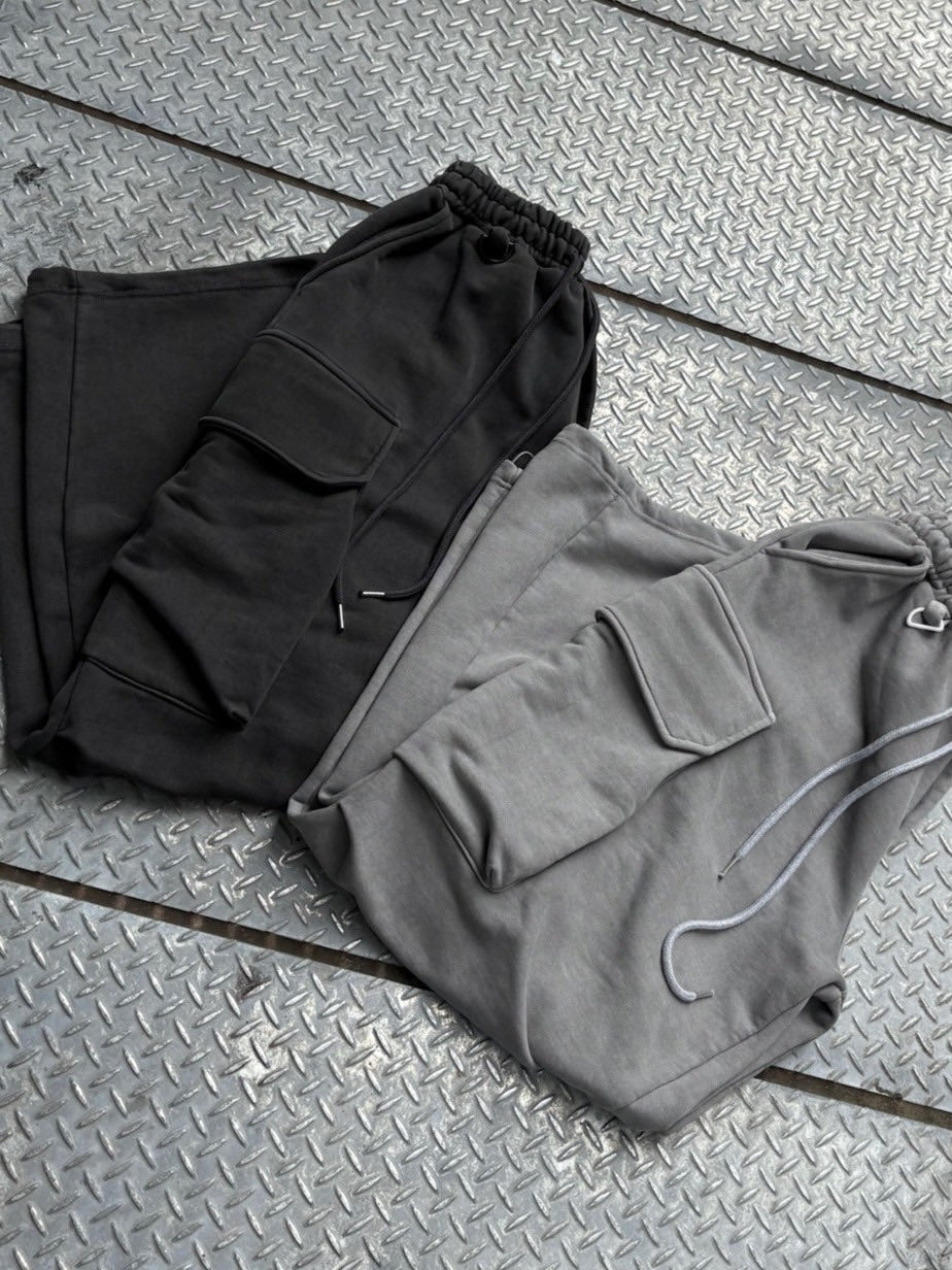 【nmtc +】oversized pigment sweat cargo pants (2color)