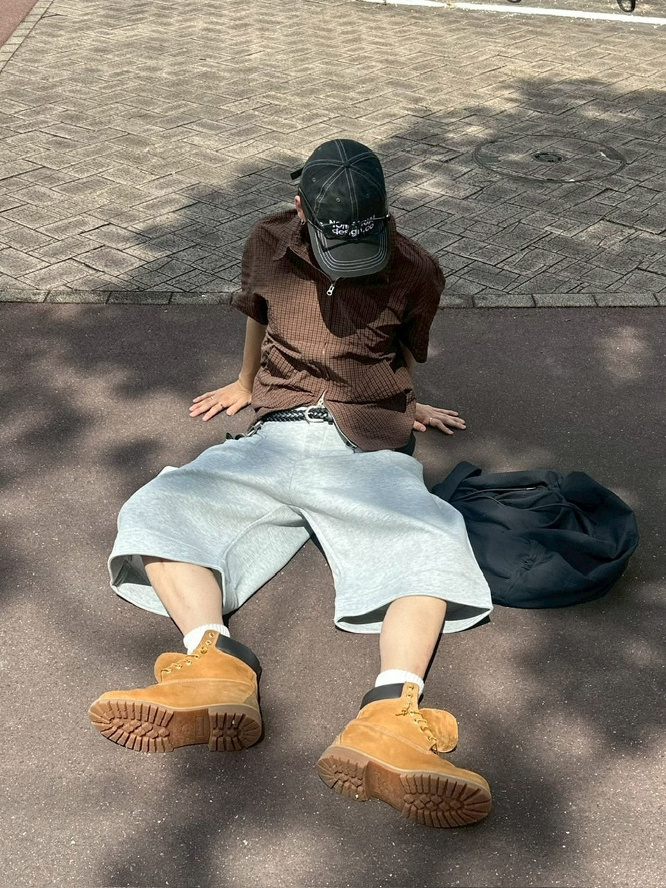 受注制【youll】easy bermuda sweat pants