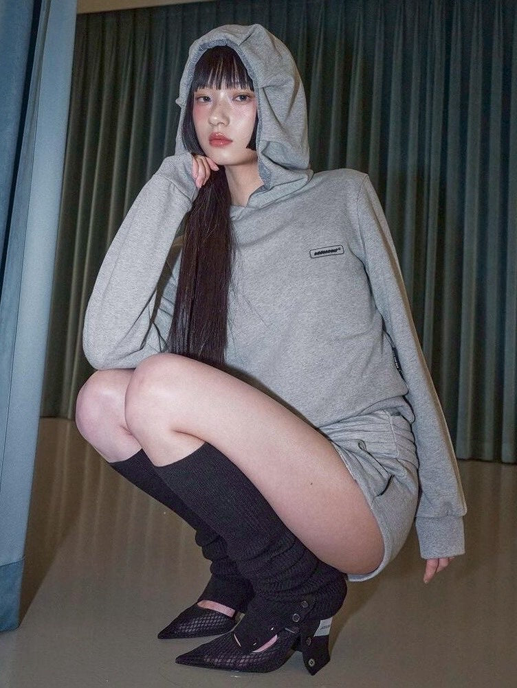 【ODDONEOUT】TUCK HOODIE / 【オッドワンアウト】タックフード長袖パーカー