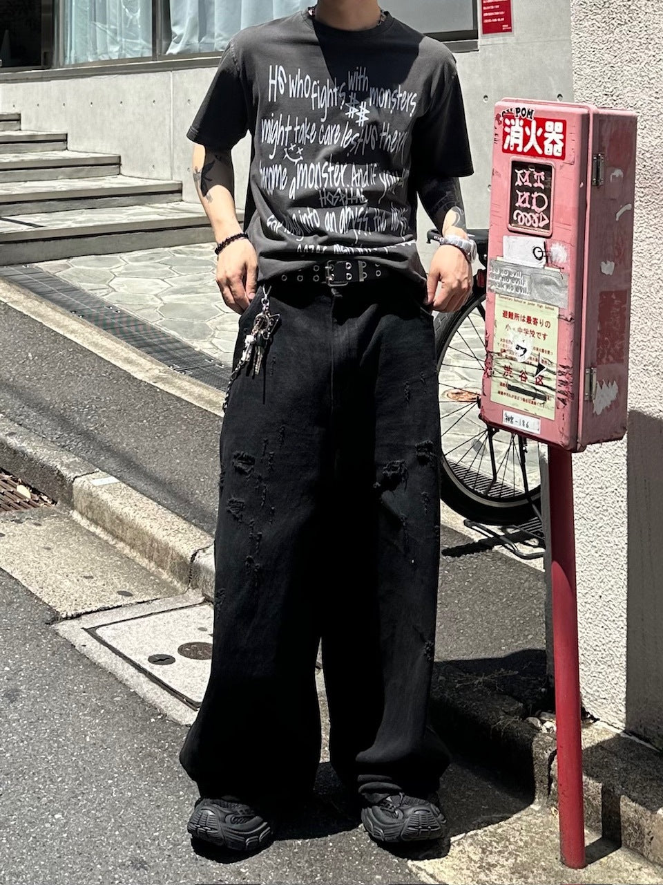 受注制【Chikashitsu +】messaging lettering t-shirt (3color) / 【チカシツプラス】メッセージレタリングプリント半袖Tシャツ