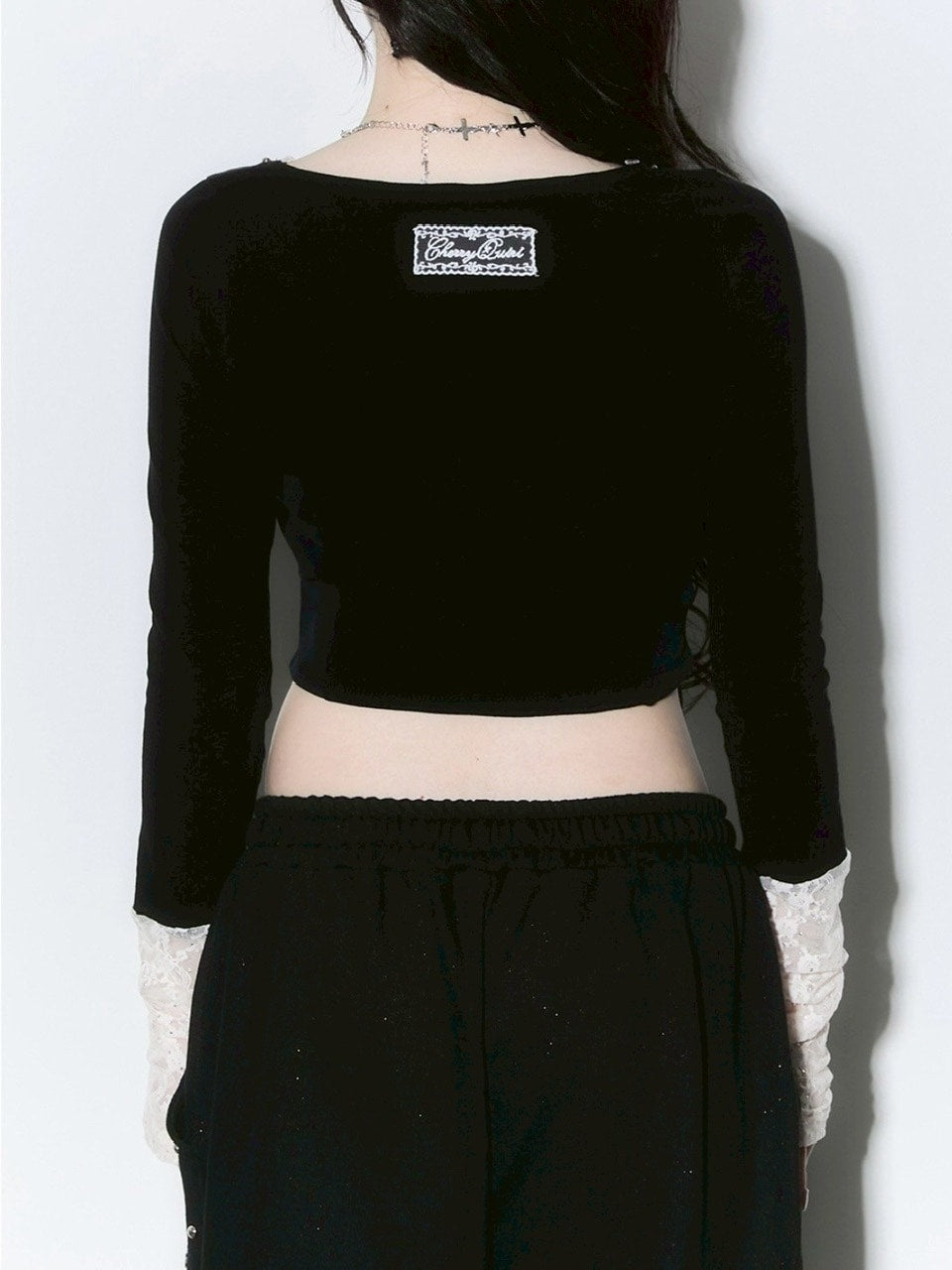 【CHERRYQUIRI】corset stud long sleeve