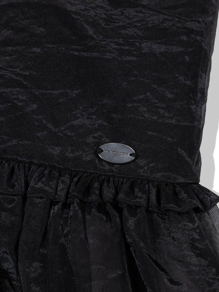 【Uglyshadow】ORGANZA RIBBON BLOUSE