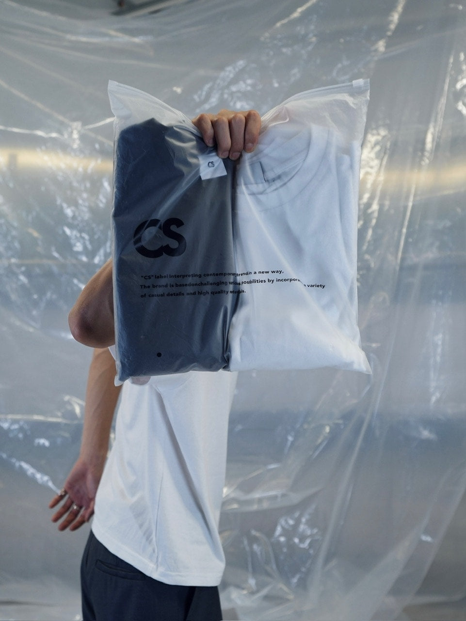 【CS】2-PIECE CROPPED PACK TEE