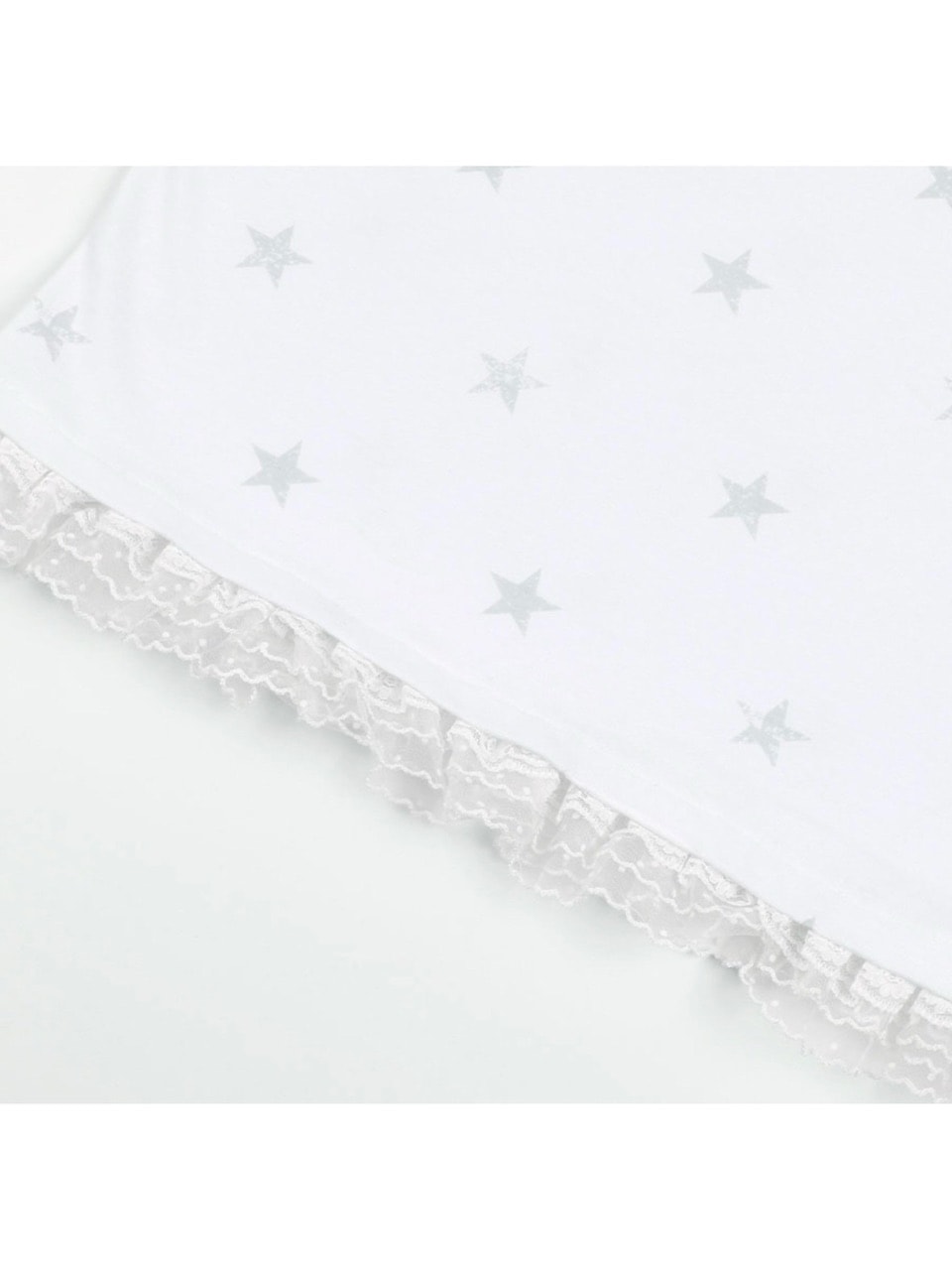 【FANCY CLUB】Lace Star Layered Tee / 【ファンシークラブ】レーススターレイヤード半袖Tシャツ