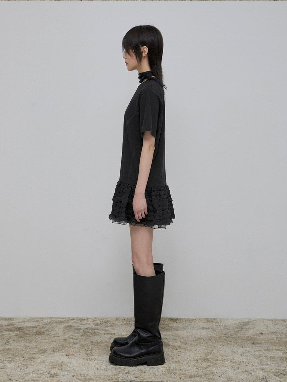 【FLAREUP】Layered Lace T-Shirt