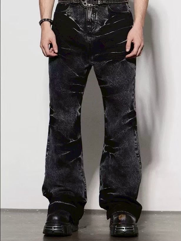 【DND4DES】MUSTACHE WASHED FLARED JEANS