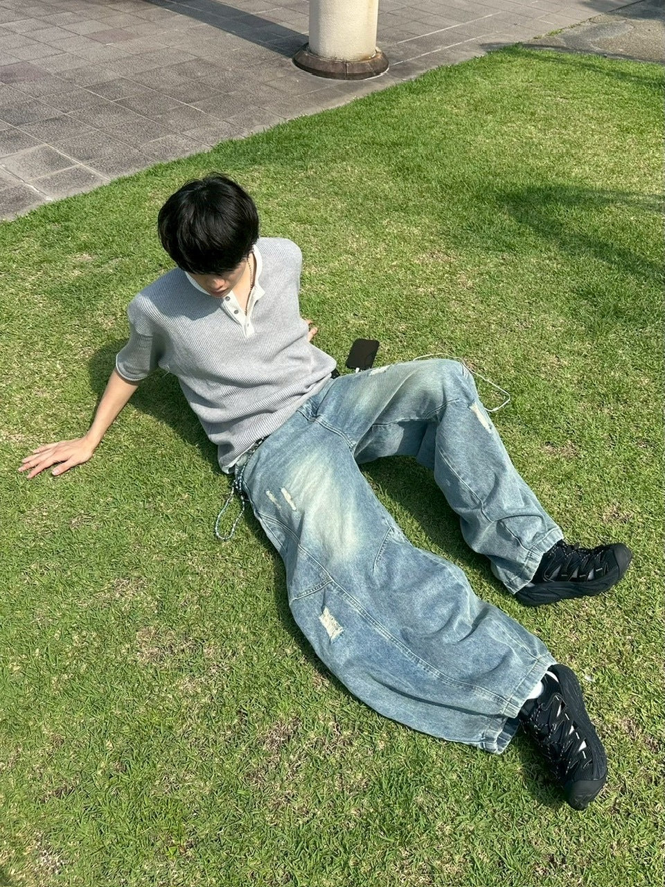 受注制【youll】vintage balloon denim pants