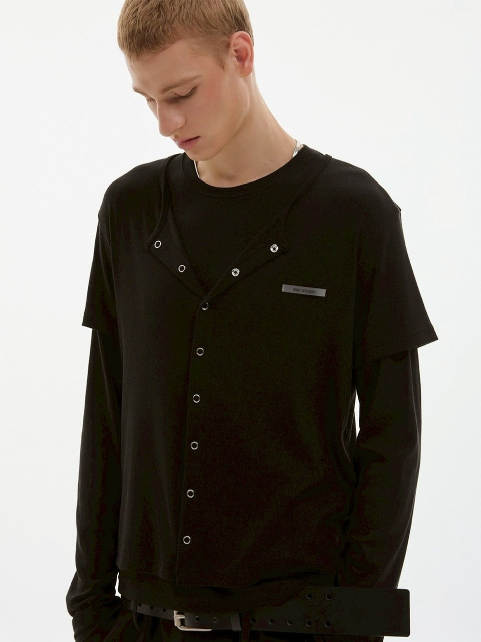 【ESC STUDIO】soft double t-shirt/ 【イーエスシーステュディオ】ソフトダブル長袖Tシャツ